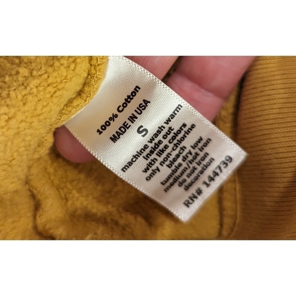 Ace Rivington Mustard Yellow Cotton Joggers Size Small - Picture 3 of 6